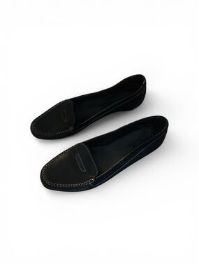 Cole Haan Black Leather Penny Loafers